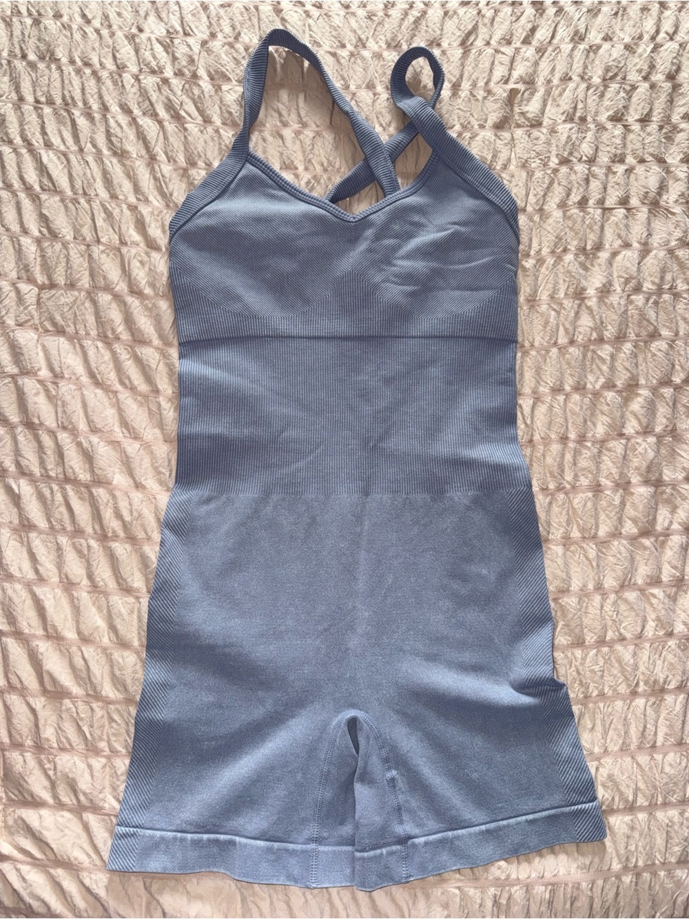 Ativa Blue Cross-Back Seamless Bodysuit